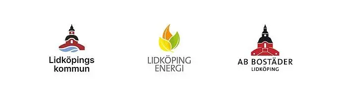 Logotyper för Lidköpings kommunkoncern