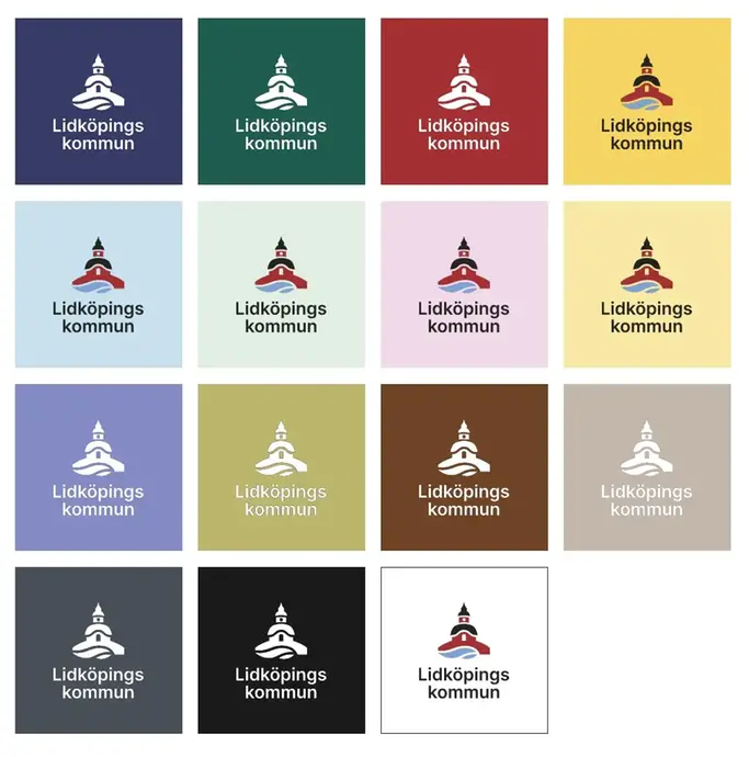 Logotyper med bakgrundsfärg